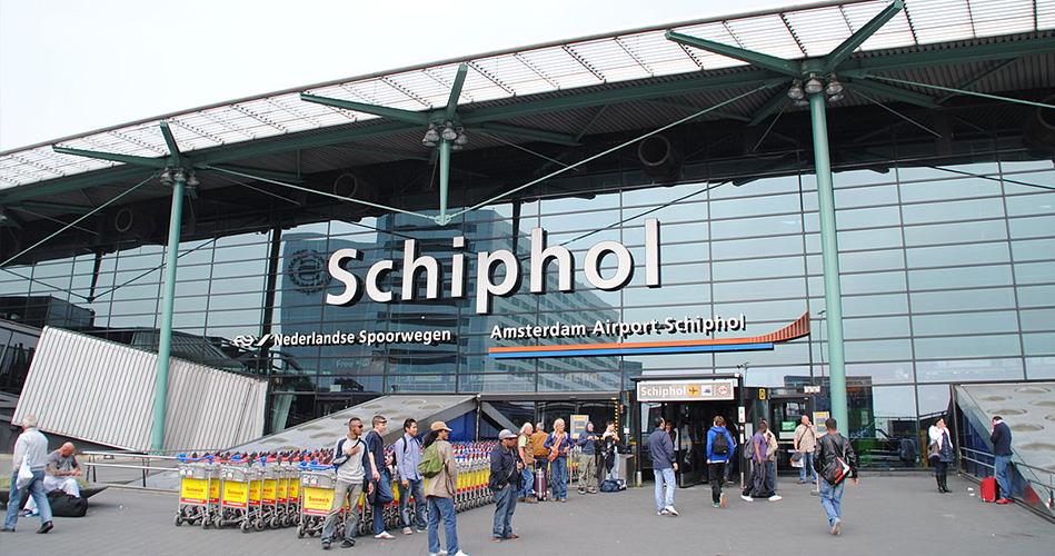 5- Aéroport d'Amsterdam Schiphol, Pays-Bas 